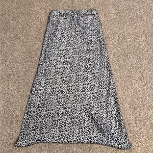 Leopard Print Midi Skirt